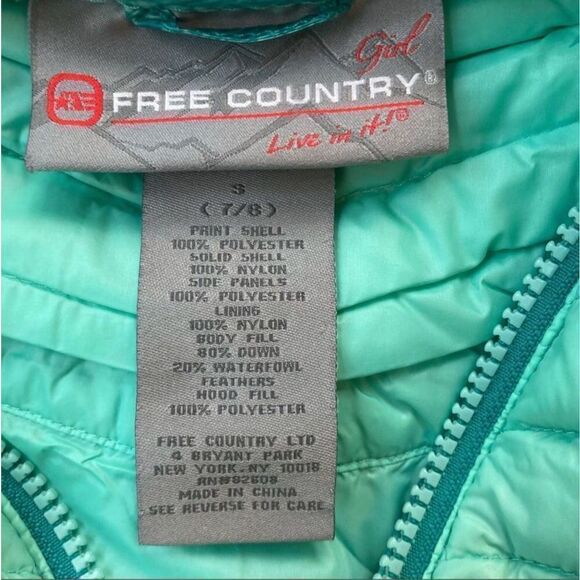 Free Country Ultra Lightweight Down Quilted Vest Size Small 7/8 - Picture 3 of 7